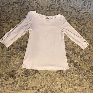 Lilly Pulitzer size S white quarter length sleeve